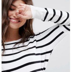 Oversized striped sweater